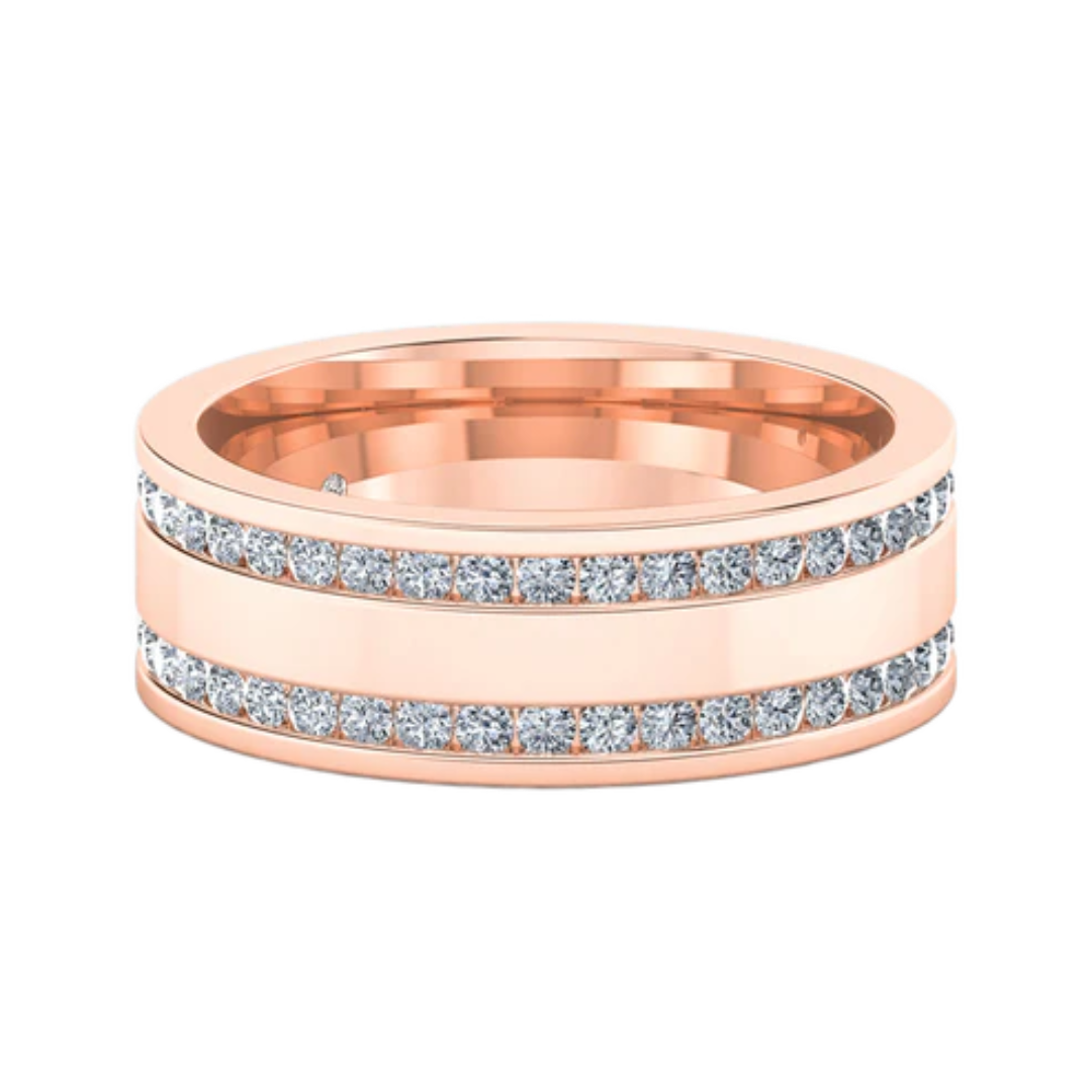 Custom Matthew Wedding Bands Yellow Gold