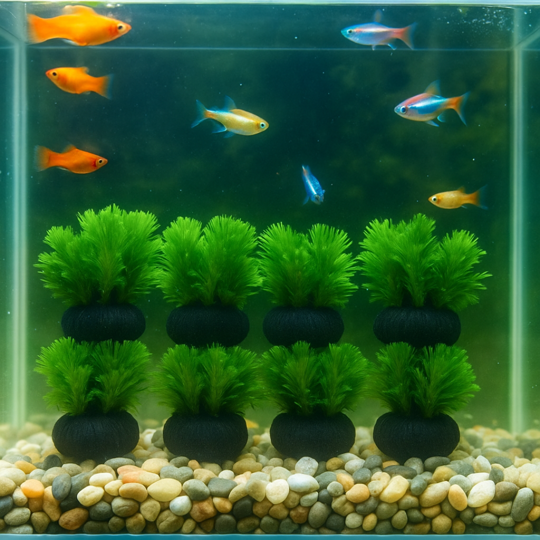 Green La Han Algae Tank Ornaments For Aquarium