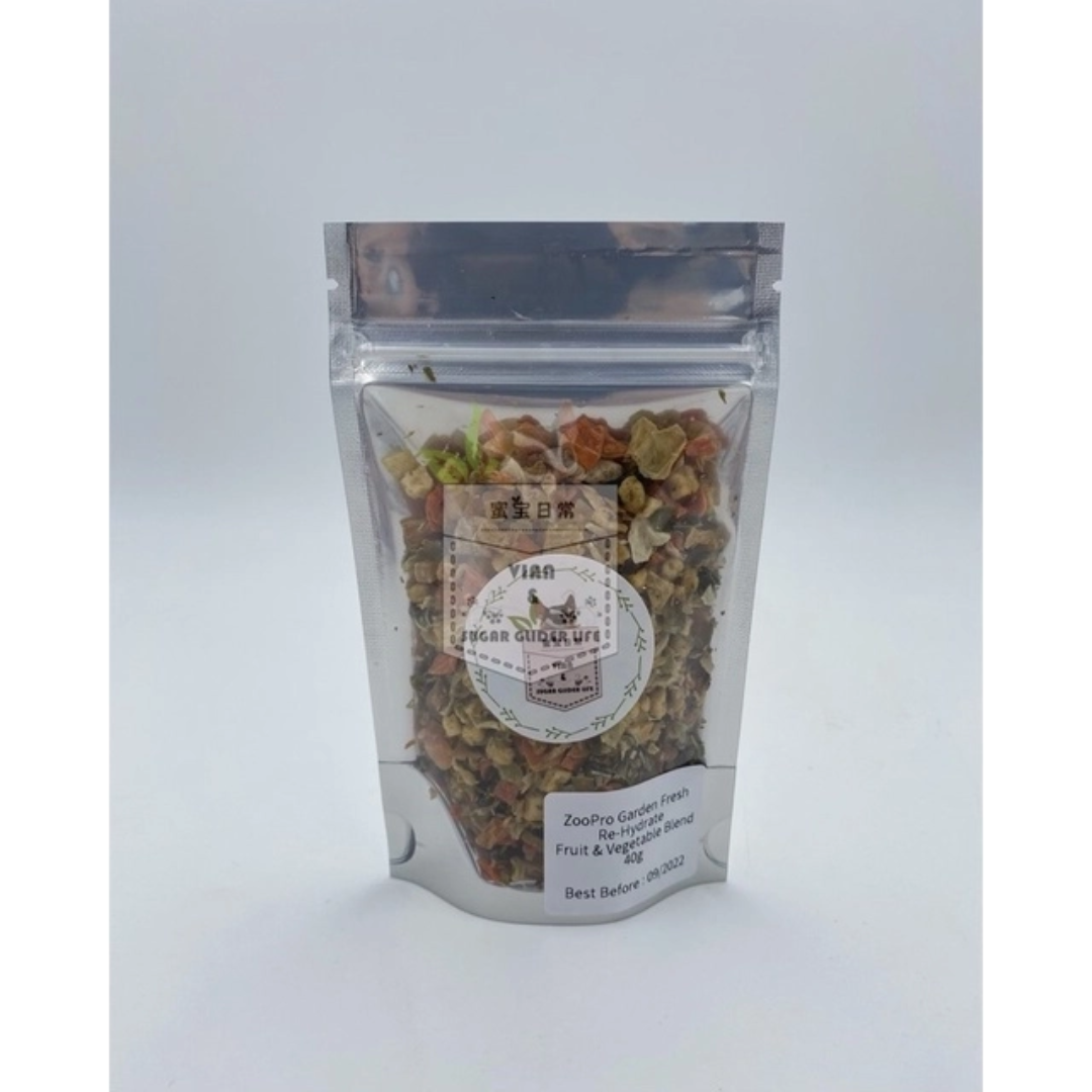 Exotic Nutrition Sugar Glider Zoopro Rehydrate Fruit Veg Blend