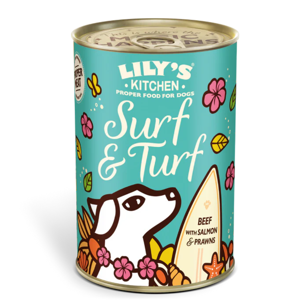 Surf And Turf Wet Dog Food 400g Online
