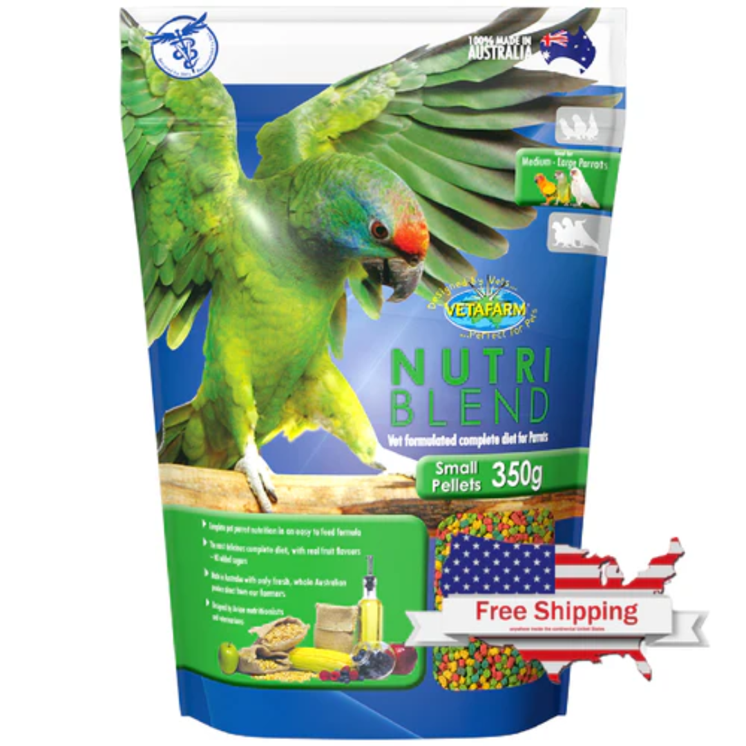 Nutriblend Small Vetafarm Parrot Pellets For Birds