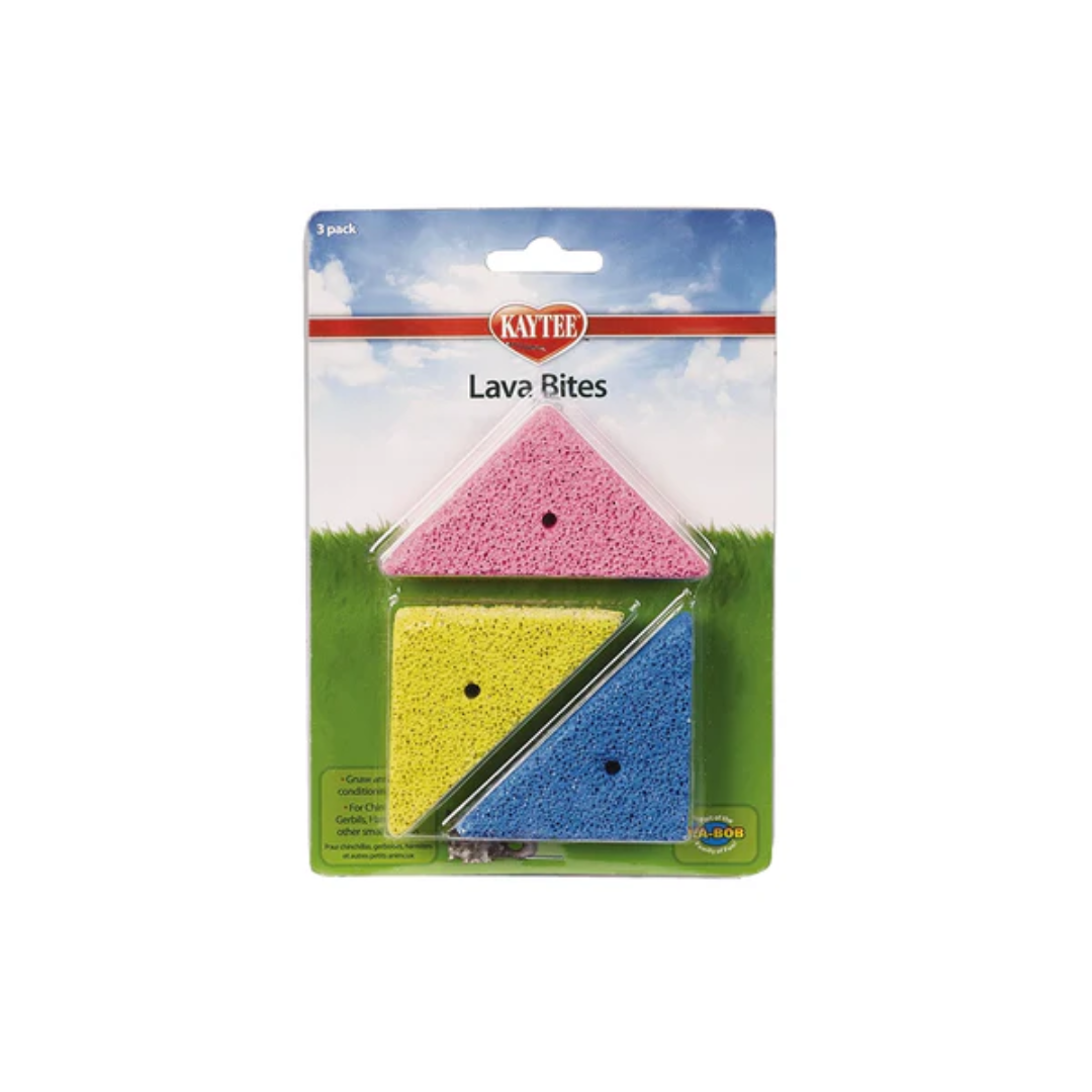 Kaytee Lava Chew Blocks Toy For Small Pets