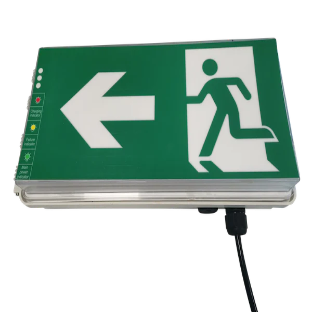 Emergency Light ES01 Series With Human Logo And Exit Sign