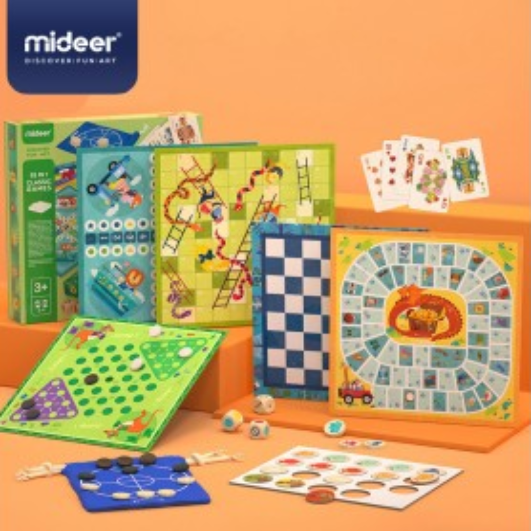 Mideer 32 In 1 Classic Board Games Collection