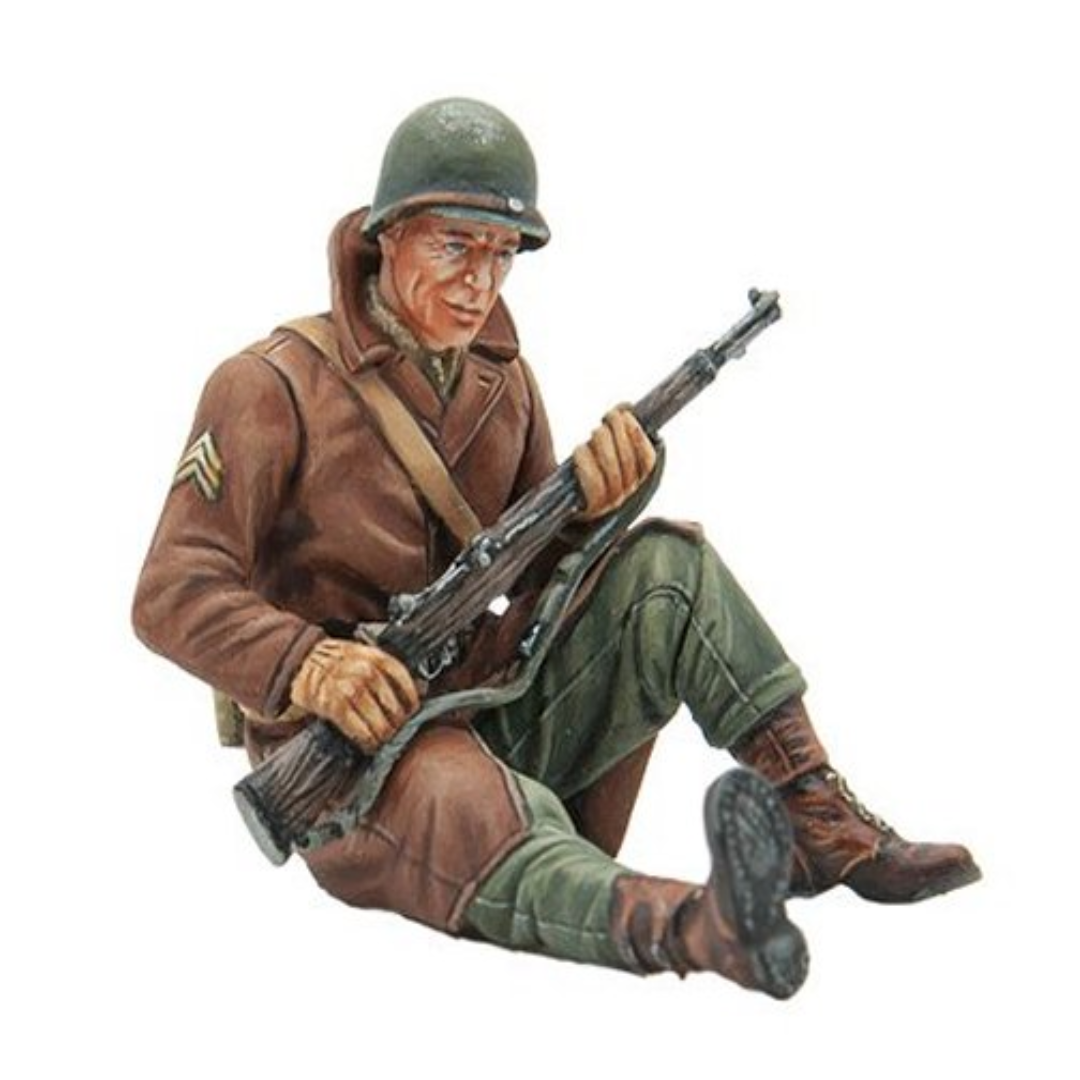 US Winter Infantry Sargent Military Figures With M1 Garand