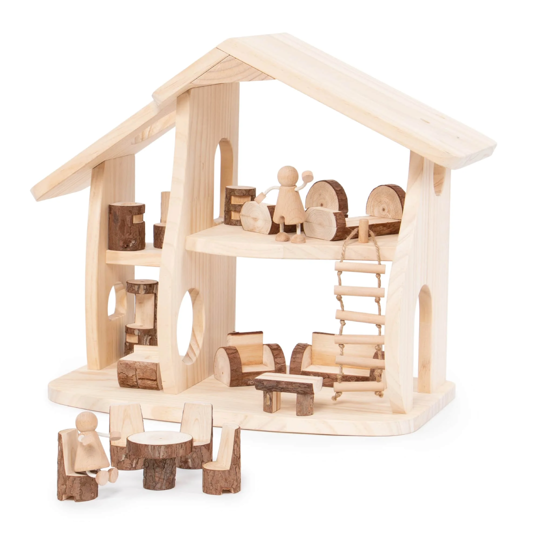 Woodlands Dollhouse Set For Creative Playtime