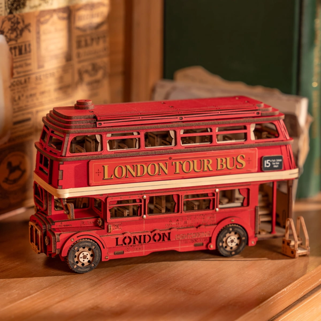 Rolife 3D Wooden Puzzle London Bus Vehicle TGM02
