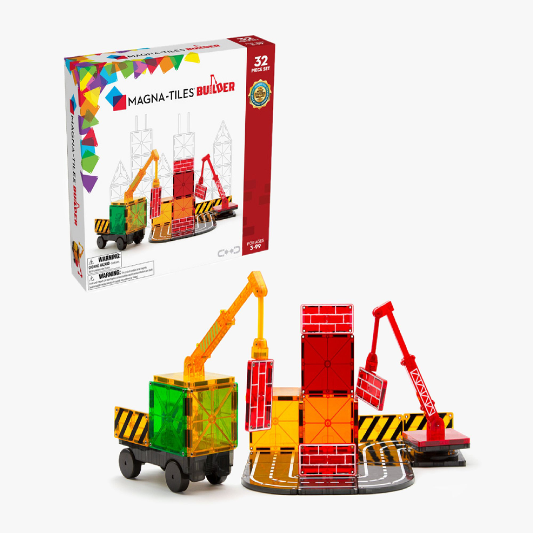 MAGNATILES Builder 32 Piece Magnetic Set For Kids