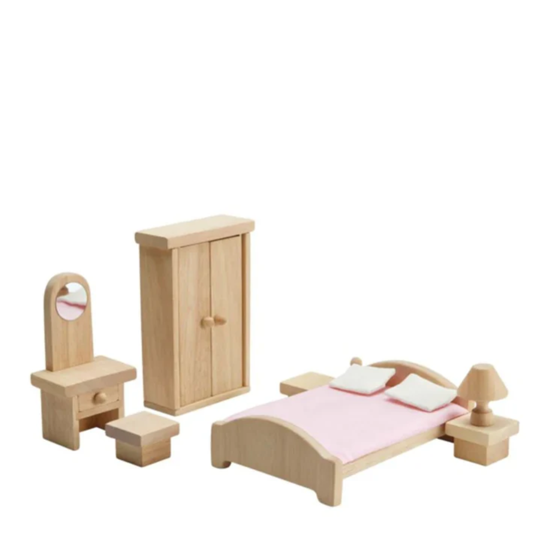 Wooden Dollhouse Furniture Classic Bedroom