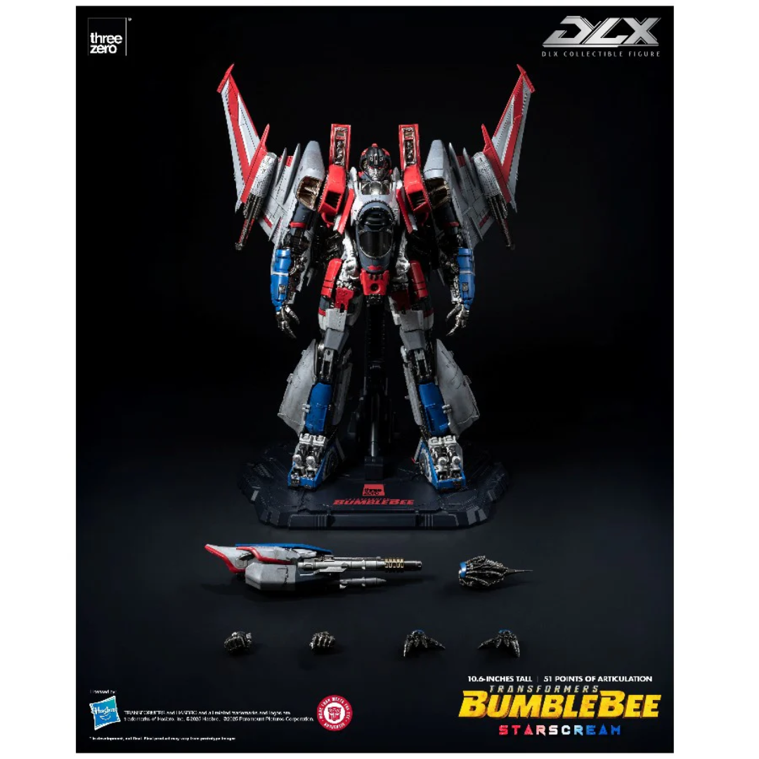 THREEZERO Transformers DLX Bumblebee Movie Starscream Doll