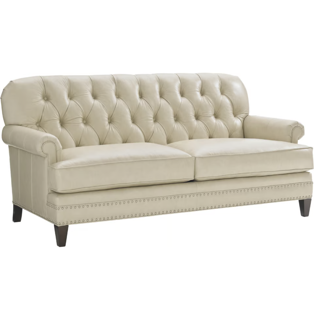 Hillstead Leather Loveseat for Refined and Stylish Seating