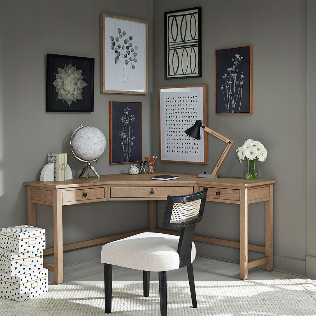 Emerson Corner Office Set for Space-Smart Executive Comfort