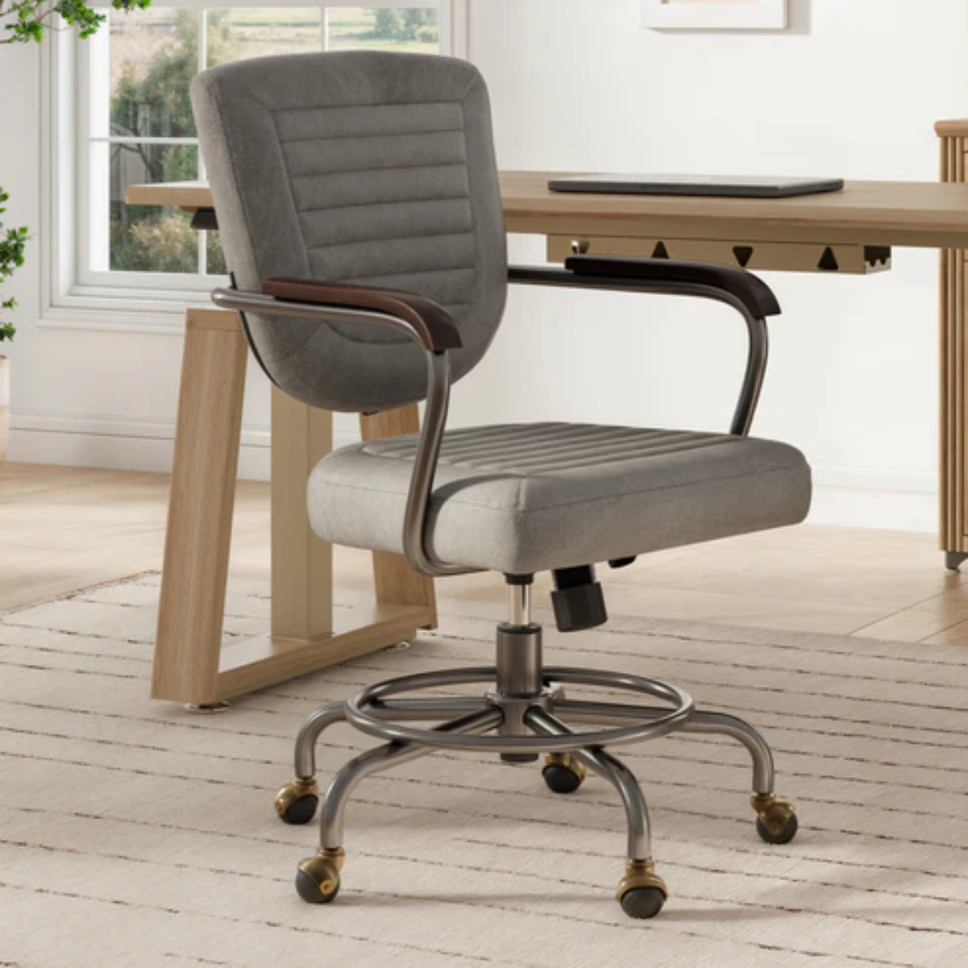 Cole Solid Wood Arm Task Chair for Classic Executive Seating