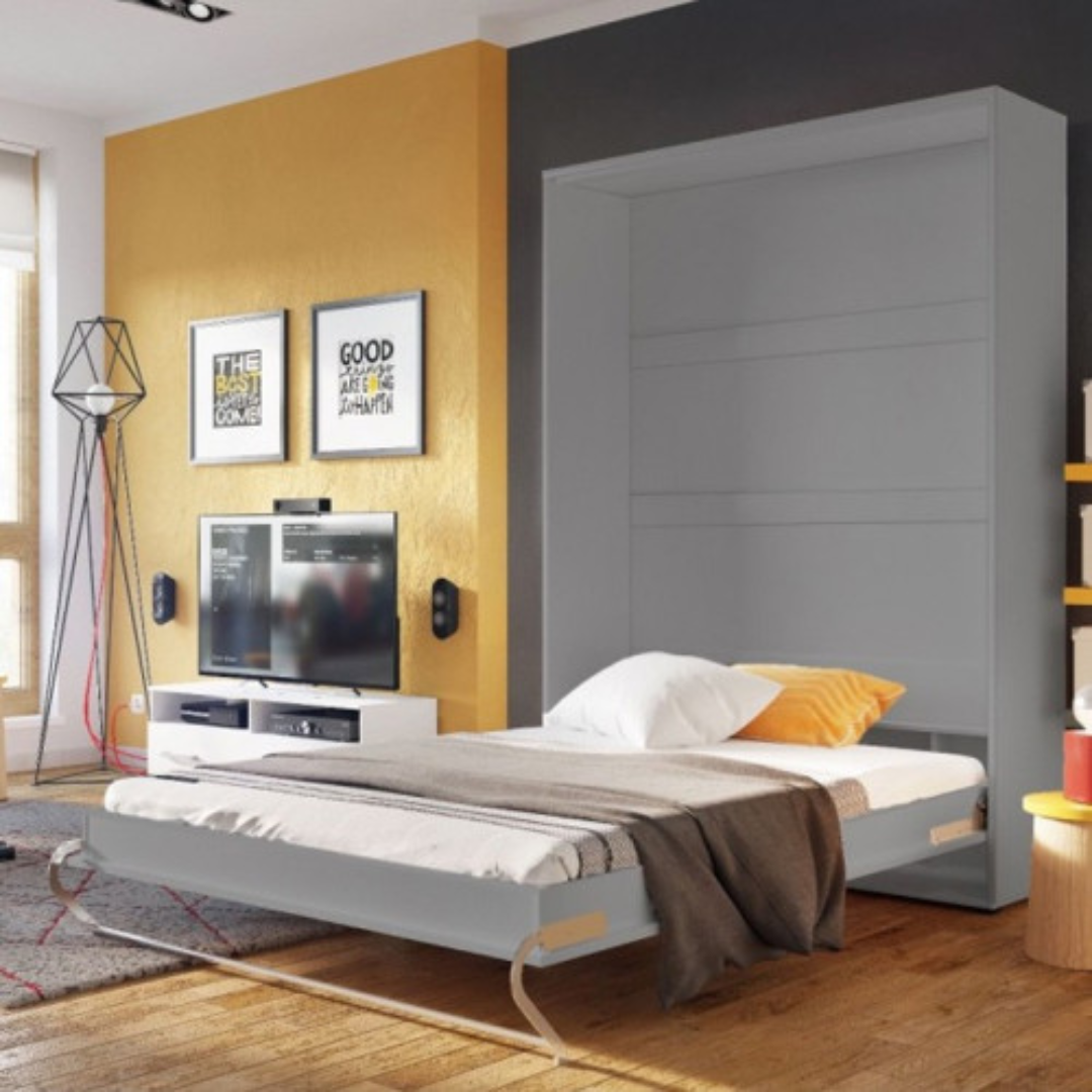 Thames Grey Matt Murphy Bed Frame for Smart Space Saving