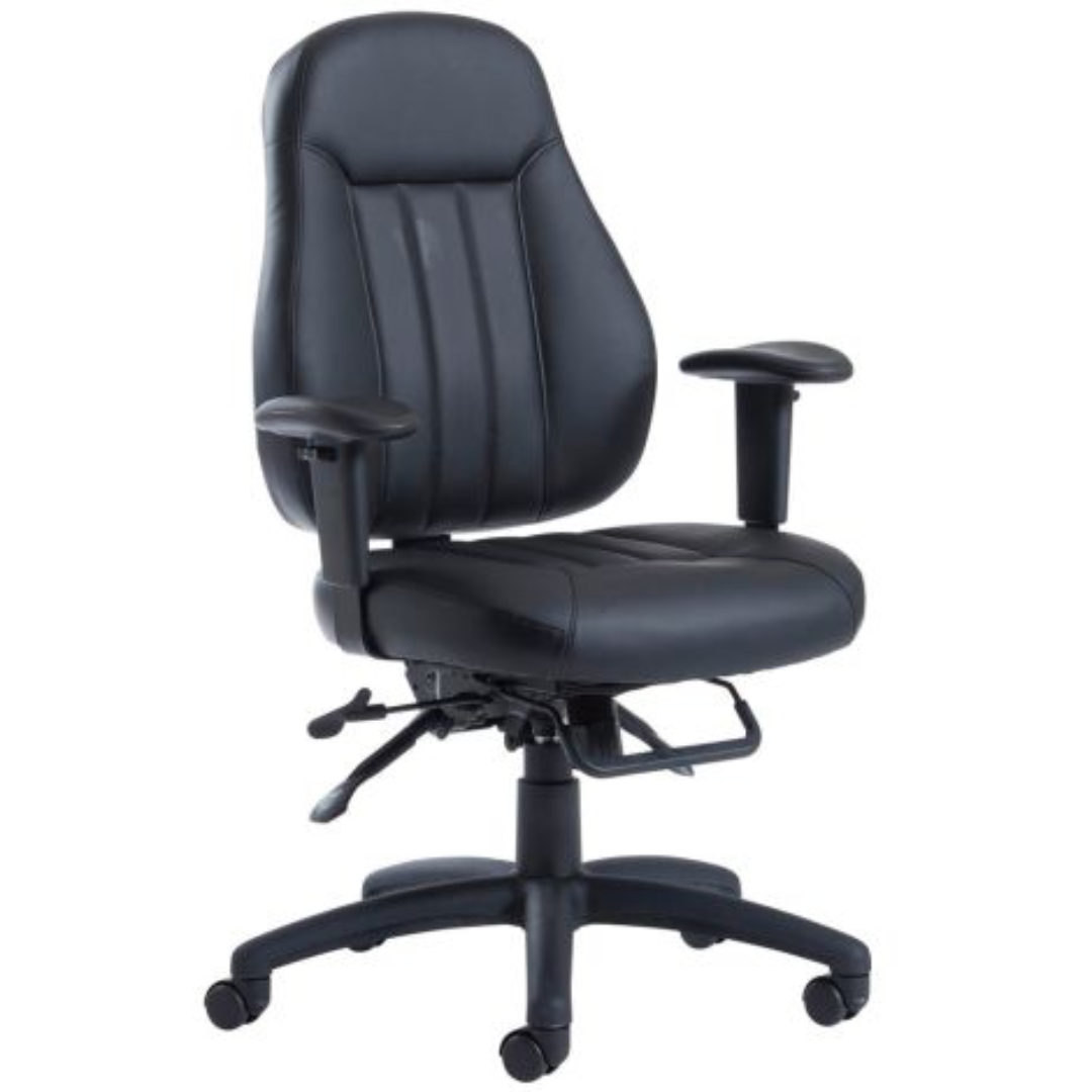 Holden Faux Leather High Back Task Chair for Long Workdays