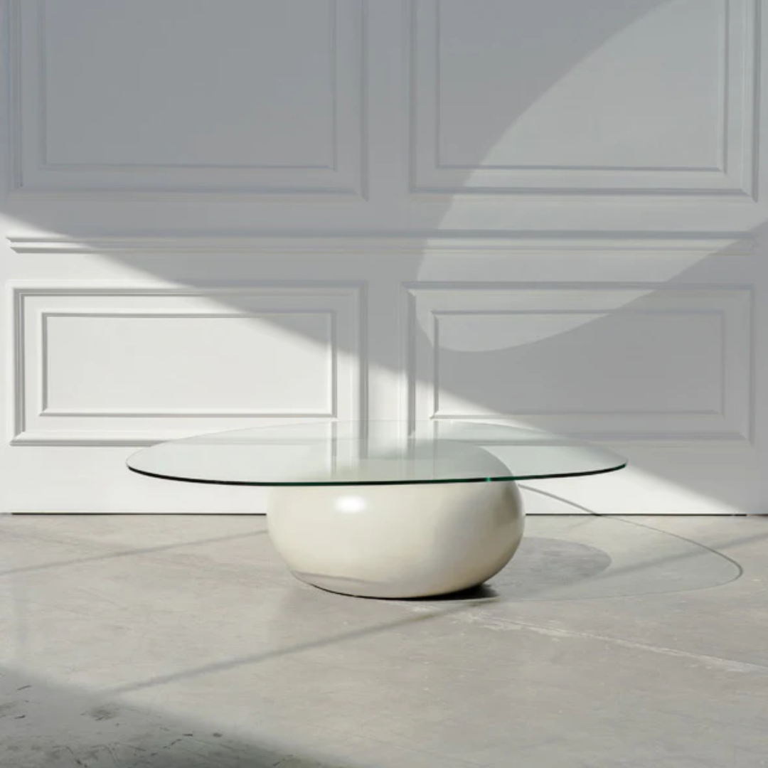 Yves Round Coffee Table Styled for Contemporary Home Decor
