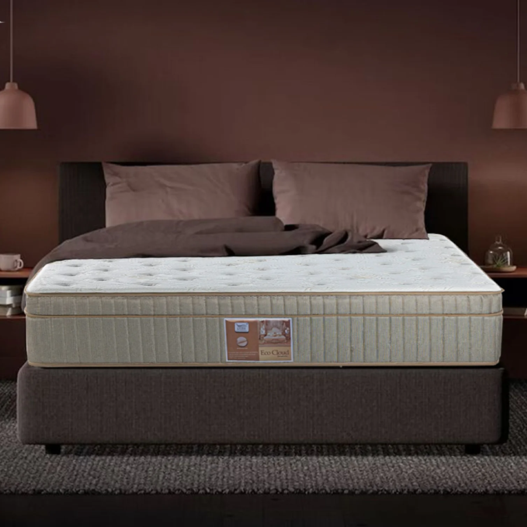 Eco-Cloud Latex Pocket Spring Mattress by Ruby for Support