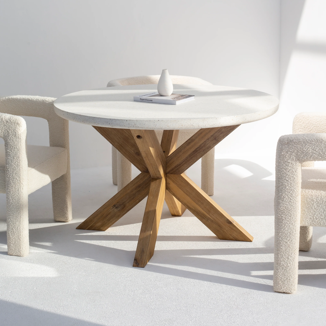 Vino Terrazzo Round Dining Table for Modern Interior Style