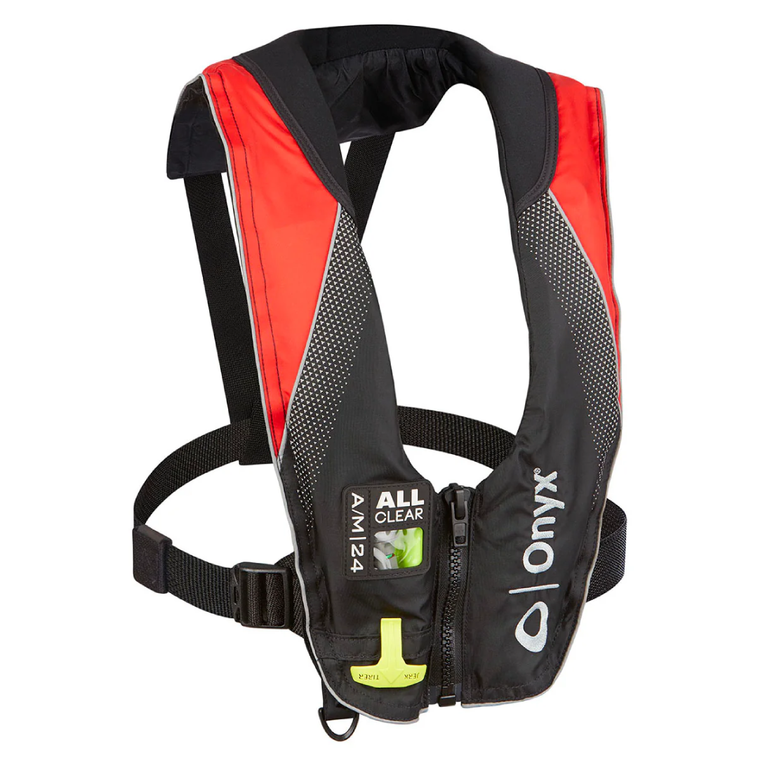 A/M-24 Inflatable Fishing Life Vest with Dual Activation