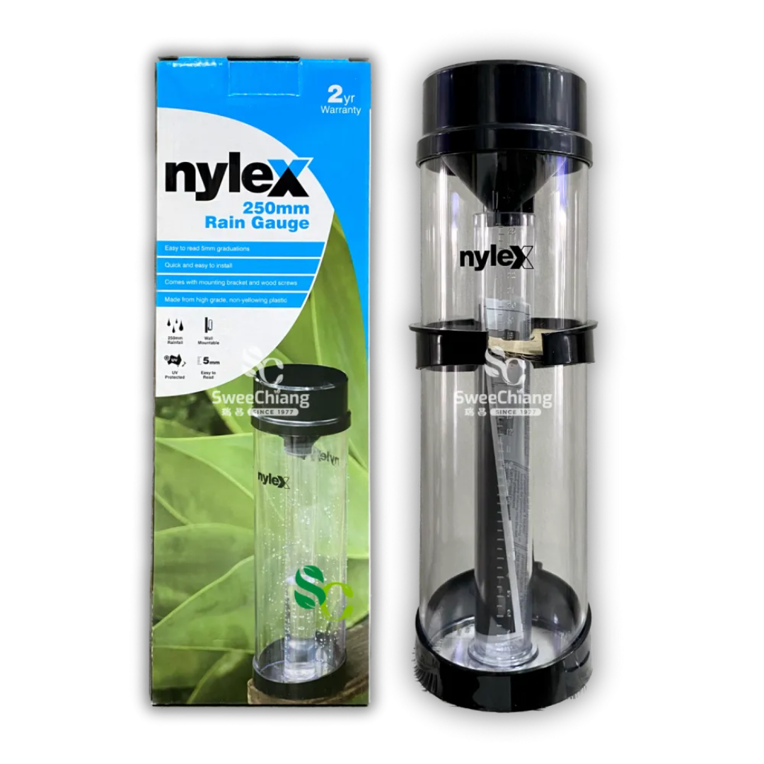 Nylex Rain Gauge 250mm for Accurate Rainfall Data