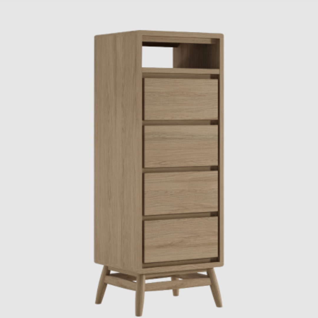 Twist Tall Dresser with Drawers for Modern Furniture Exports