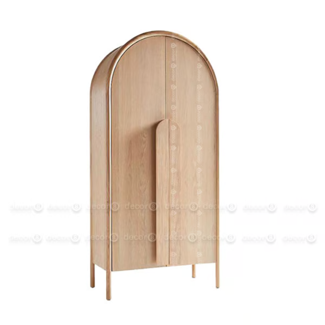 Roann Wooden Arched Armoire for Luxury Export Interiors