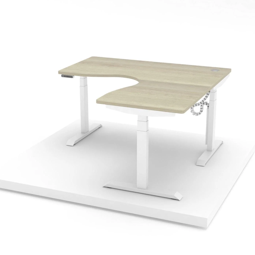 Austin Platinum L Shape Desk for Executive Office Layouts