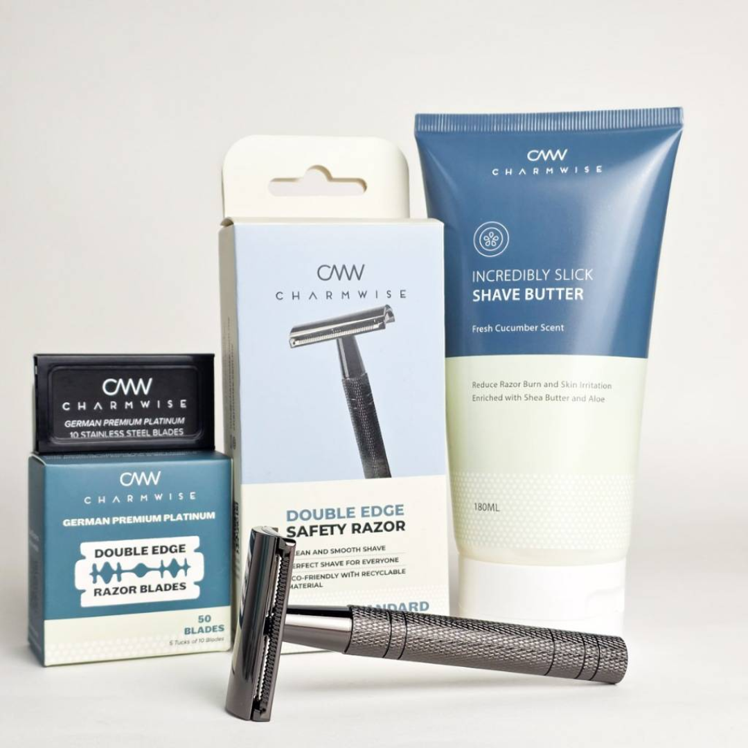 Professional Safety Razor Shaving Kit for Hospitality Use