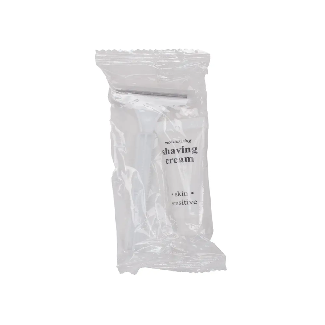 Shaving Kit Cellophane Packed for Hotel and Airline Supply