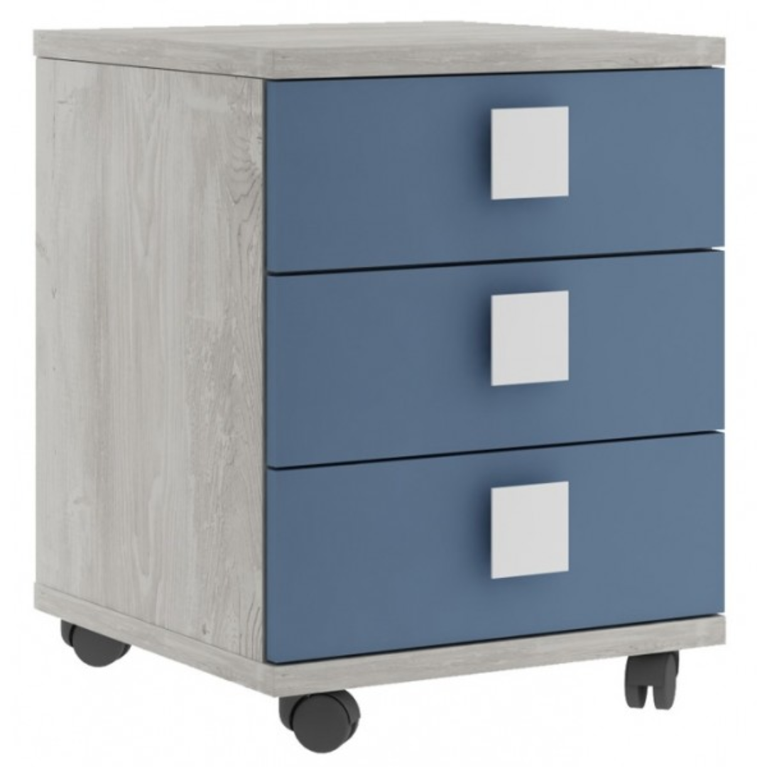 Trasman Cascina Blue Nightstand for Global Furniture Trade