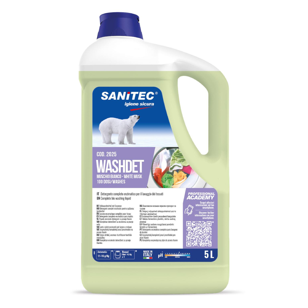 White Musk Enzyme Detergent for Industrial Laundry Use