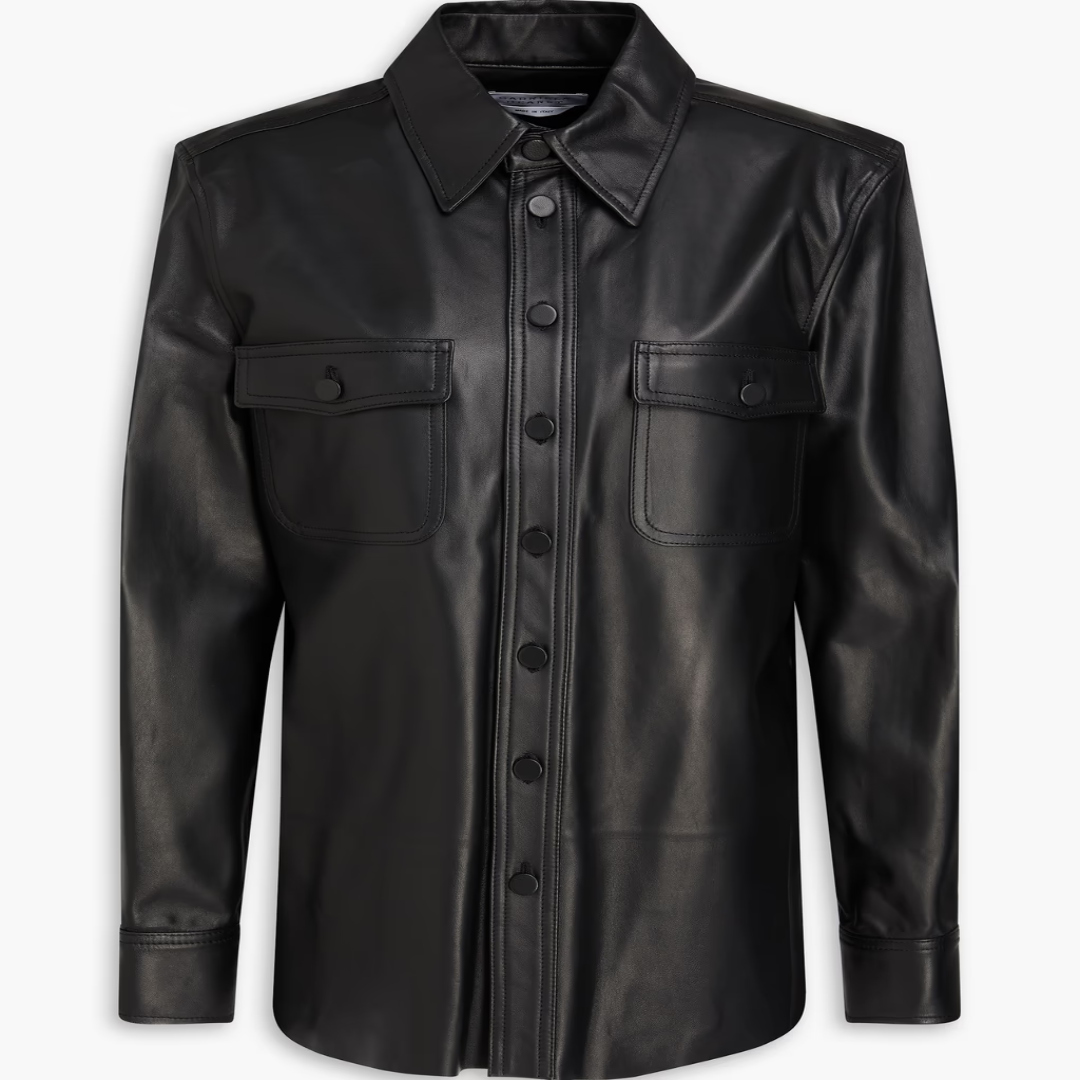 Premium Leather Shirt for Designer Fashion Export Trade