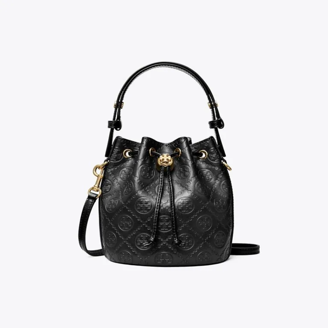 Tory Burch T Monogram Mini Bucket Bag for Luxury Retail