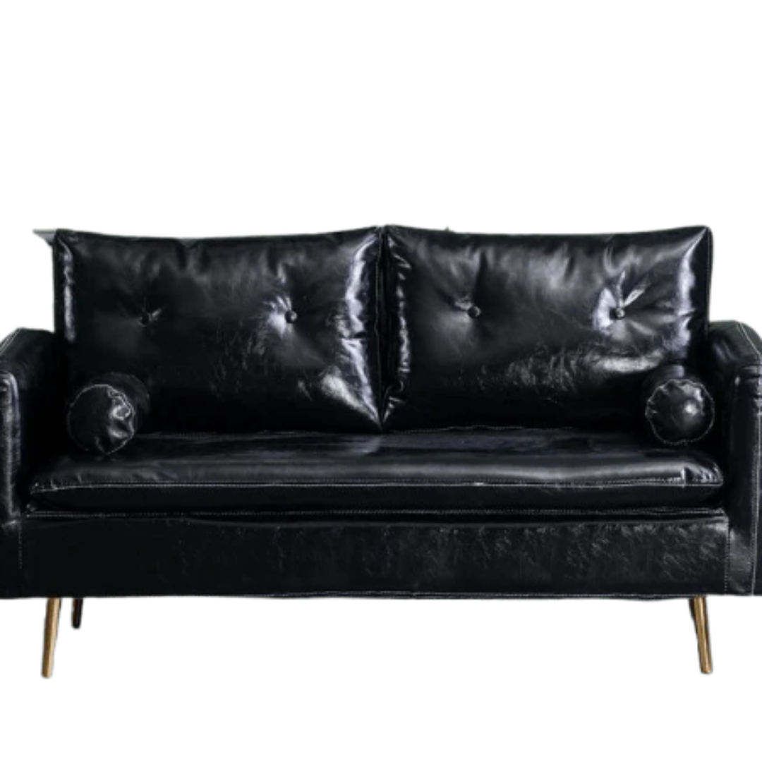 Zalam Square Arm Leather Sofa for Premium Furniture Export