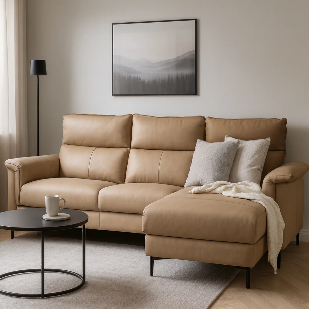 Austin Modular Leather Sofa for Modern Living Rooms
