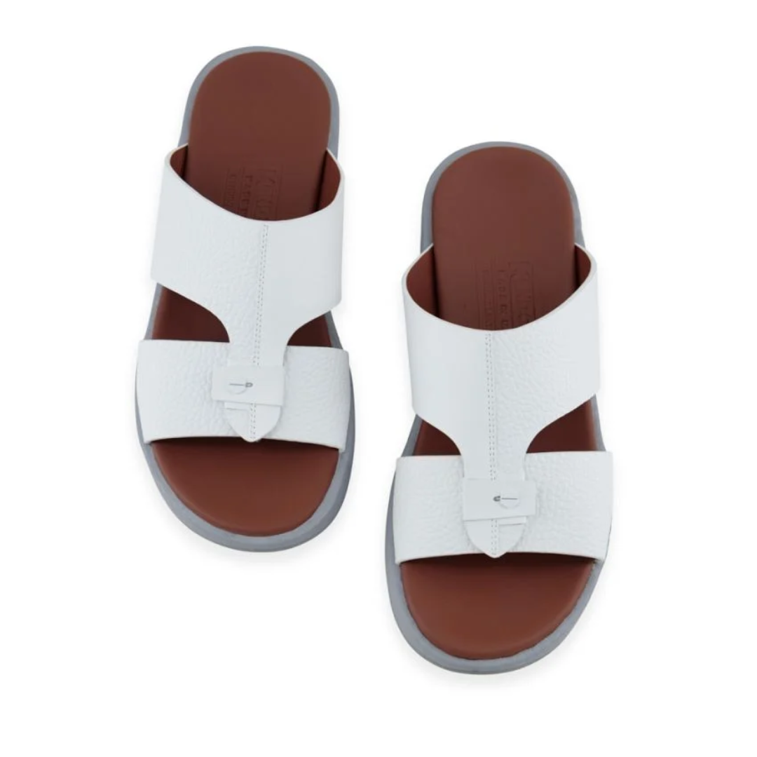 Men's Dual Leather Cloud Sandal 7157 with Soft Footbed for Superior Comfort and Everyday Casual Use