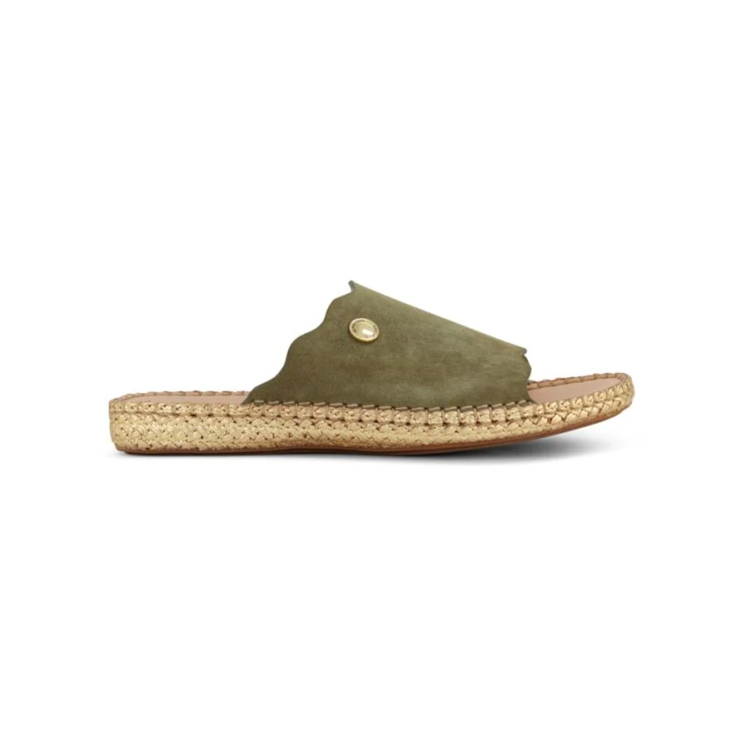 Espadrille Suede Leather Flip Flop 6617 for Men with Stylish Design and Comfortable Summer Wear