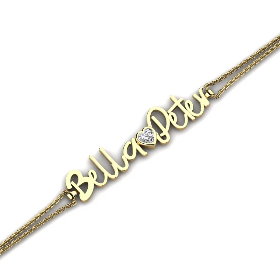 Women's Custom Bracelet Jona Elegant Personalized Jewelry Stylish Design Perfect for Gifting and Daily Wear