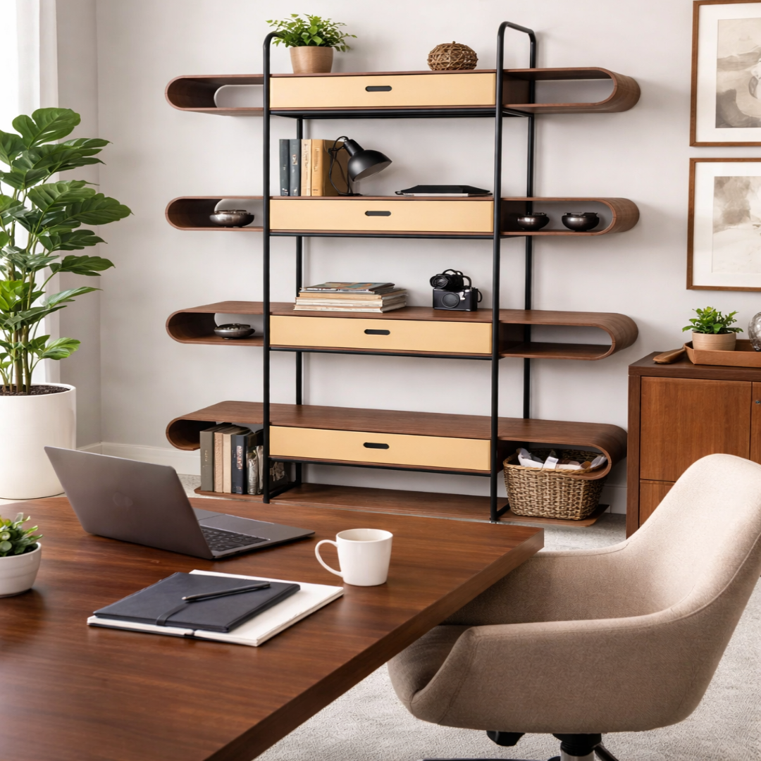Apelle Shelve Office Furniture Sleek Storage Solution Modern Design for Organized Workspaces