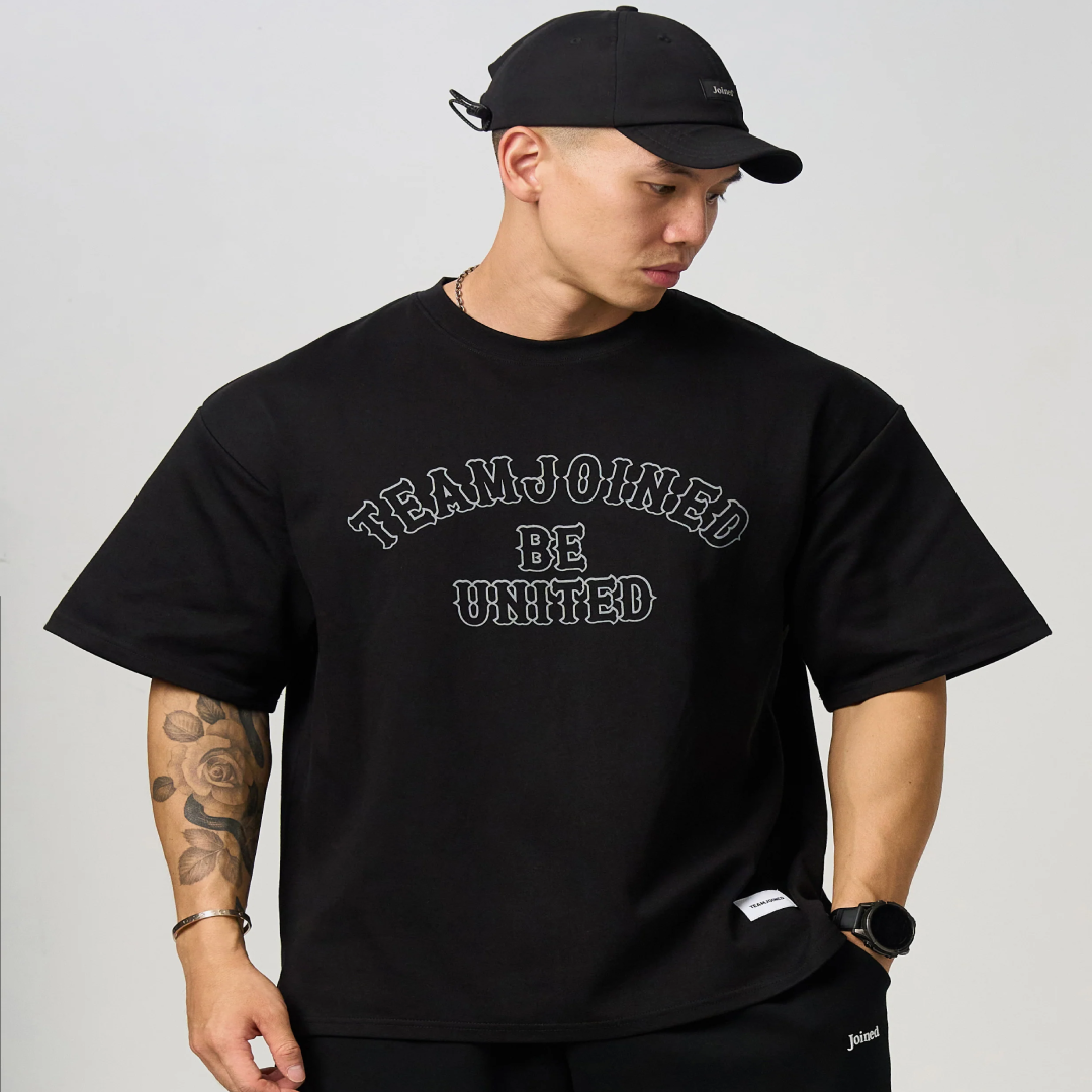 BallPark Logo Oversized T Shirt Street Style Casual Wear Cotton Graphic Tee for Trendy Look