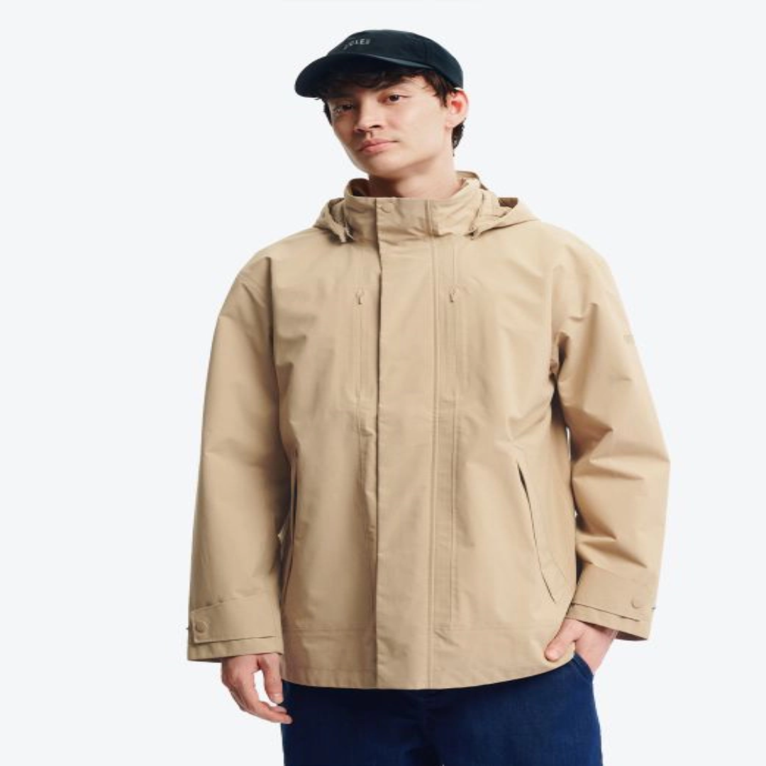 Men Gore Tex Trench Raincoat Waterproof Windproof Long Coat Stylish Protection for All Weather