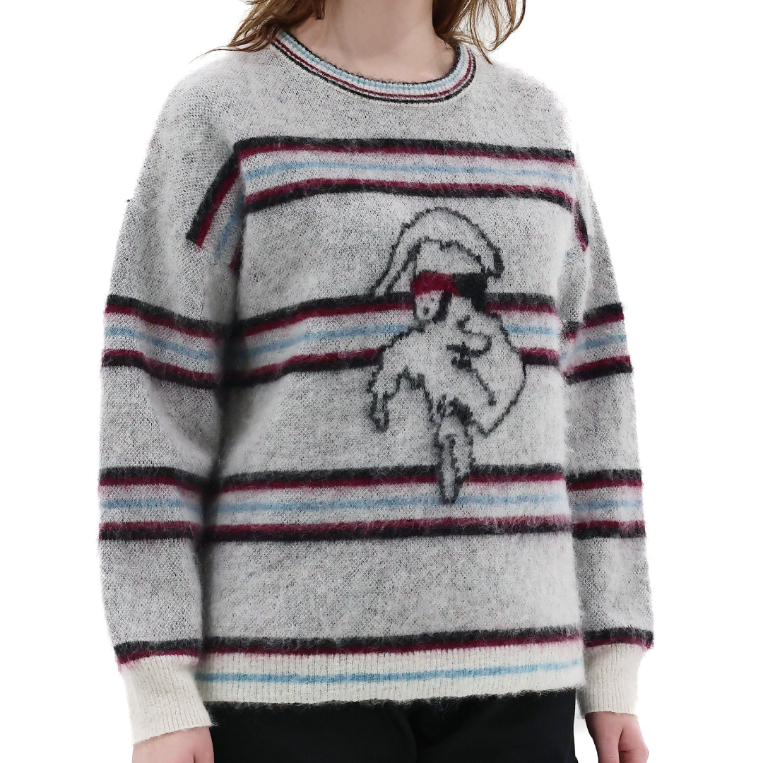 Napoleon Graphic Crewneck Sweater Bold Artistic Print Comfortable Cotton Blend Casual Streetwear