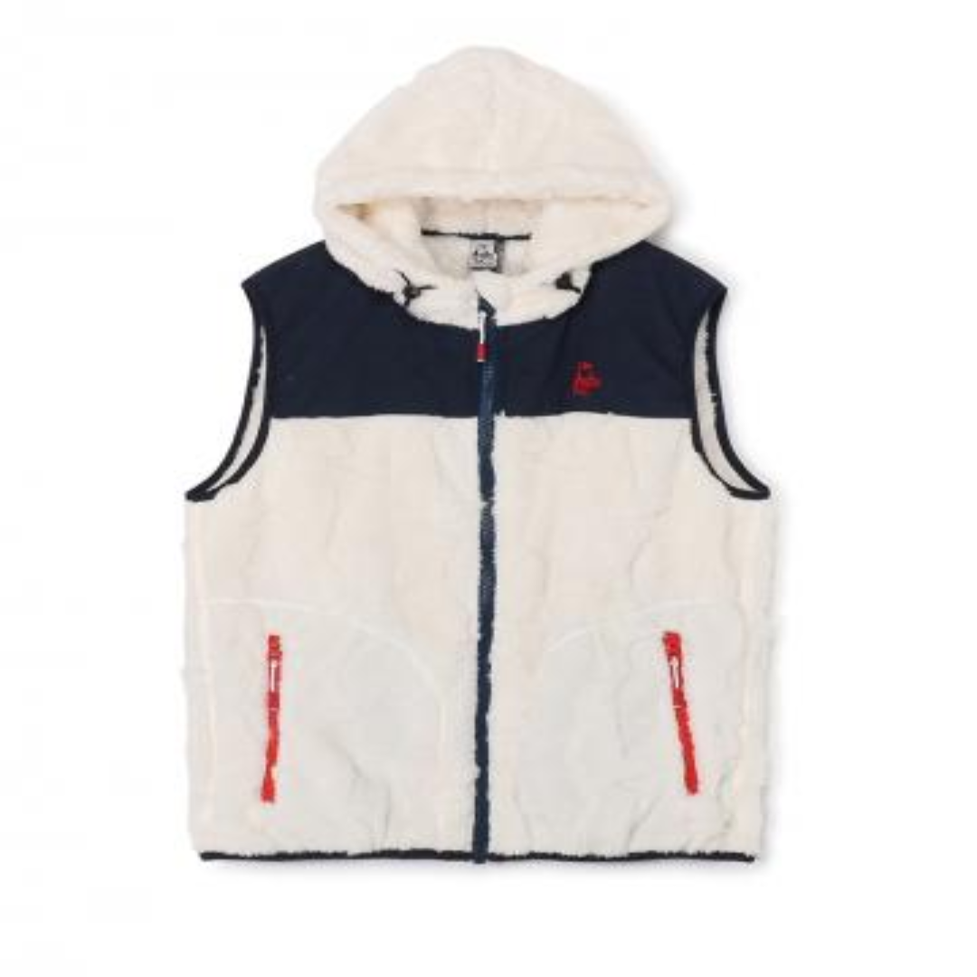 CH14-1480 Booby Elmo Fleece Vest WS Warm Cozy Sleeveless Winter Layer for Casual Outdoor Comfort