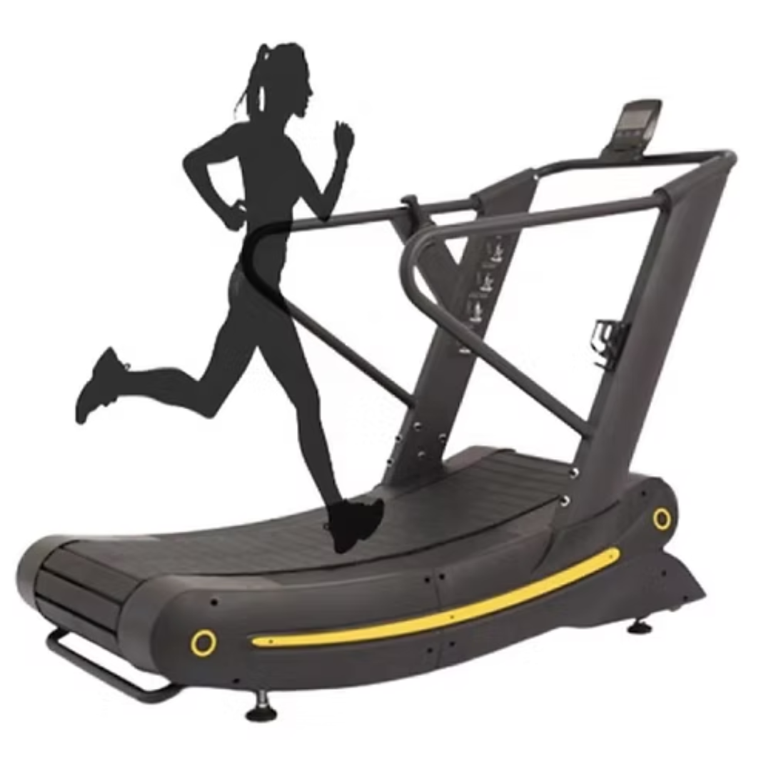 Curved Treadmill Non Motorized Self Powered Running Machine for Gym Home Cardio Training