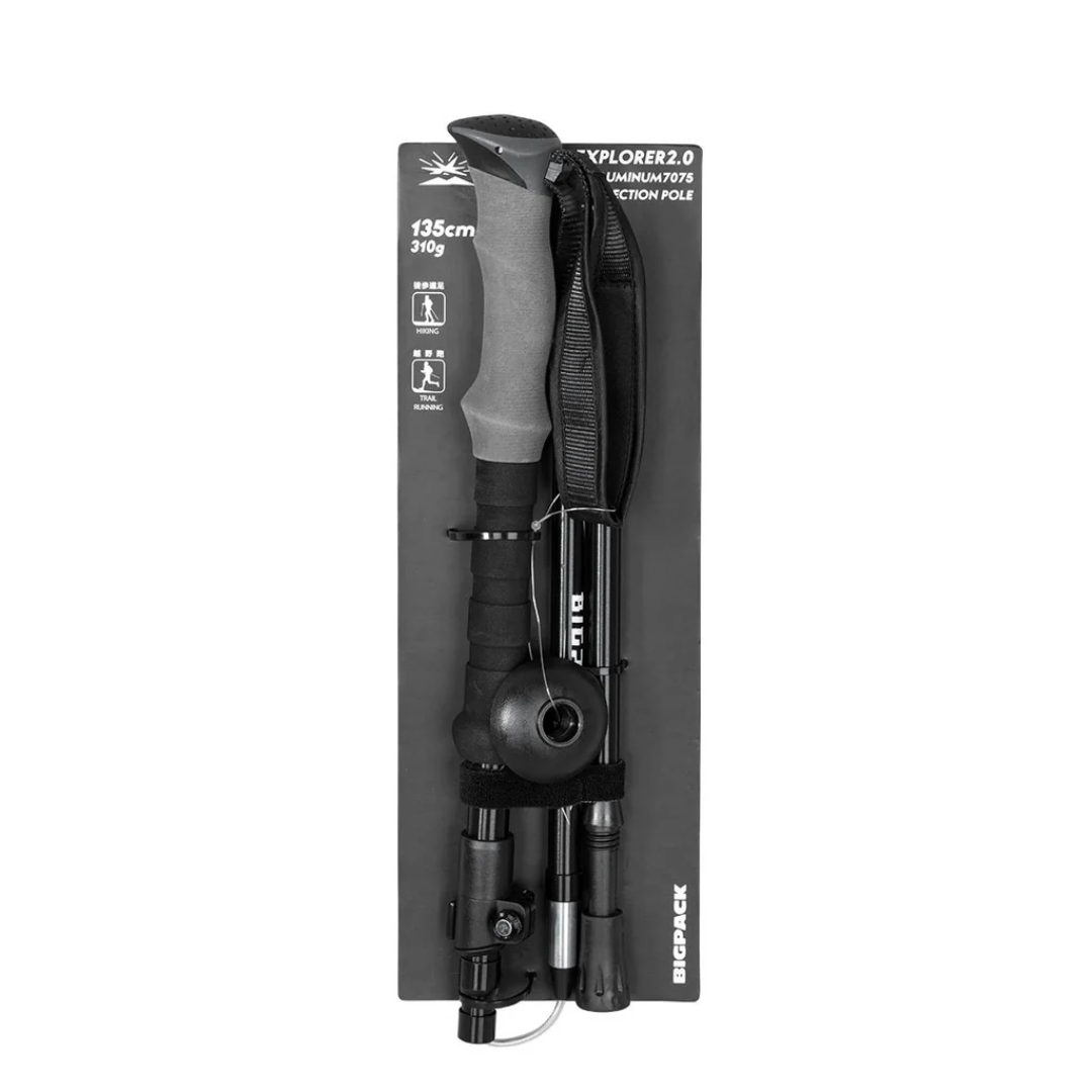 Backcountry Ski Poles EXPLORER 2.0 Adjustable Durable Touring Poles for Alpine Adventures