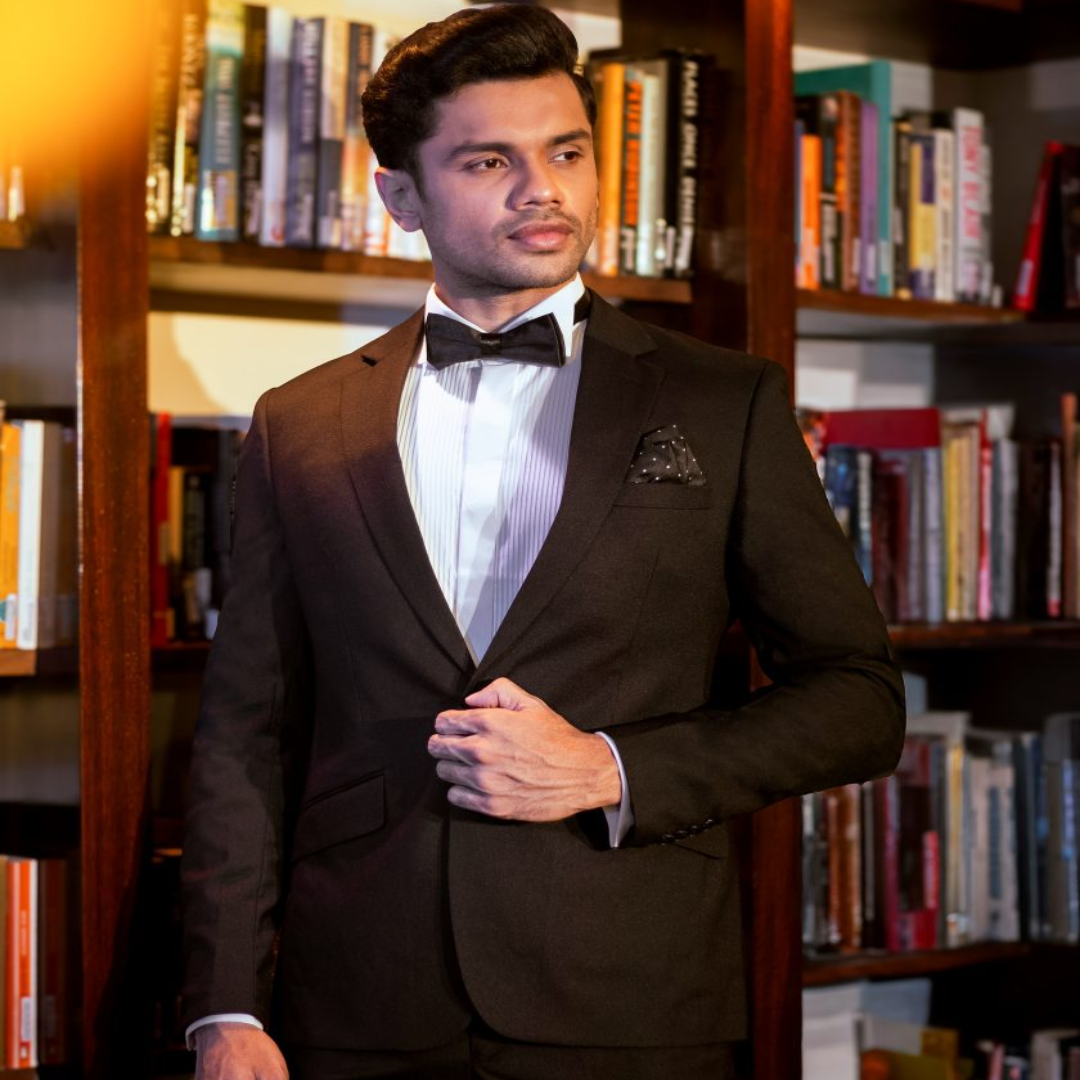 Signature Men’s Premium Black Blazer Slim Fit Party Wear Formal Office Jacket for Men