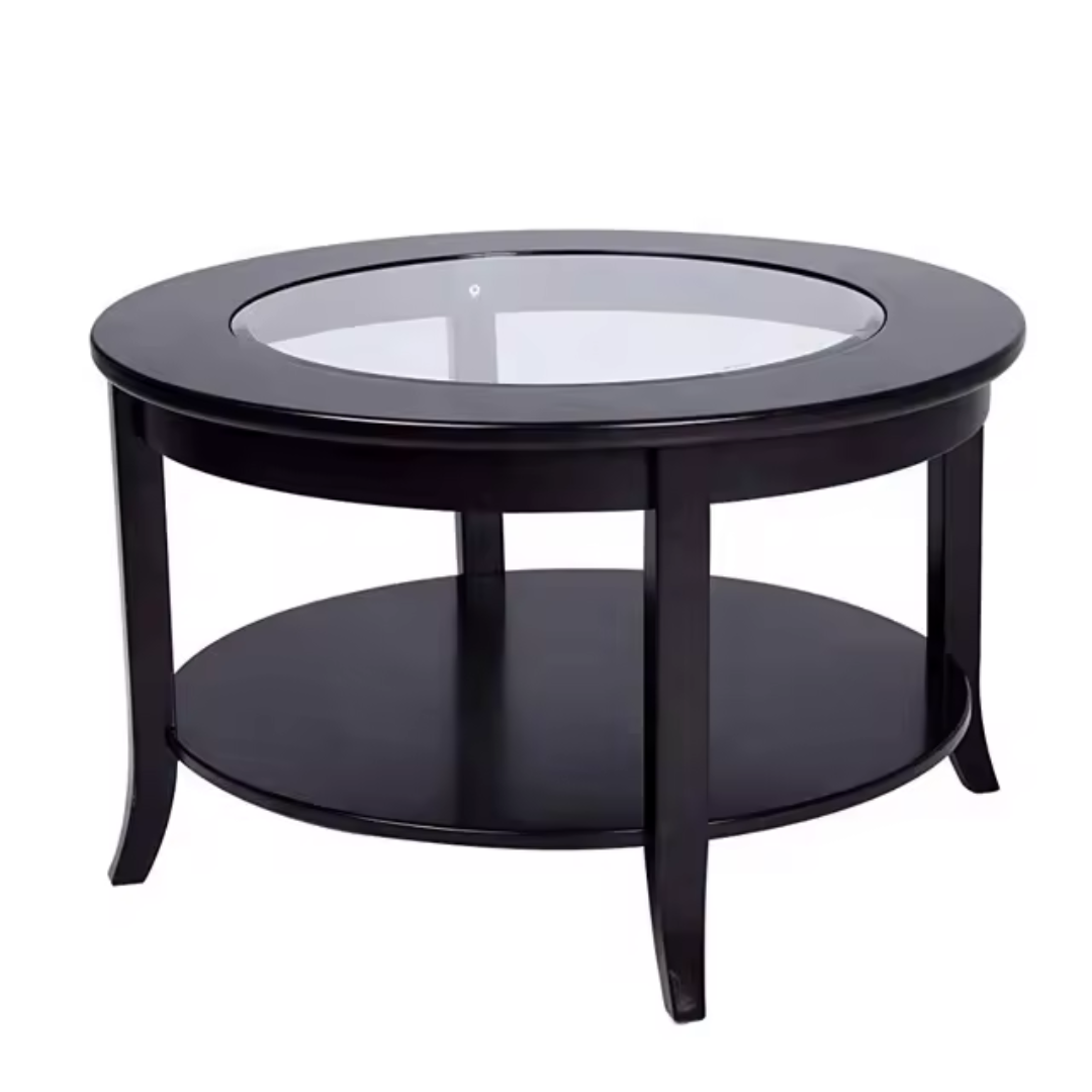 Winsond Round Coffee Table Stylish Circular Center Table for Modern Living Room Interiors