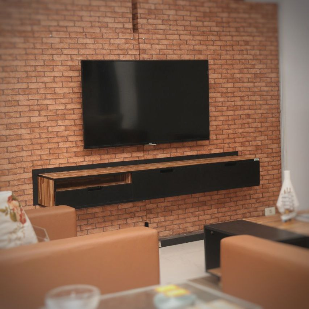 Kalon TV Wall Unit Contemporary Wall Mounted Entertainment Center with Storage and Display Space