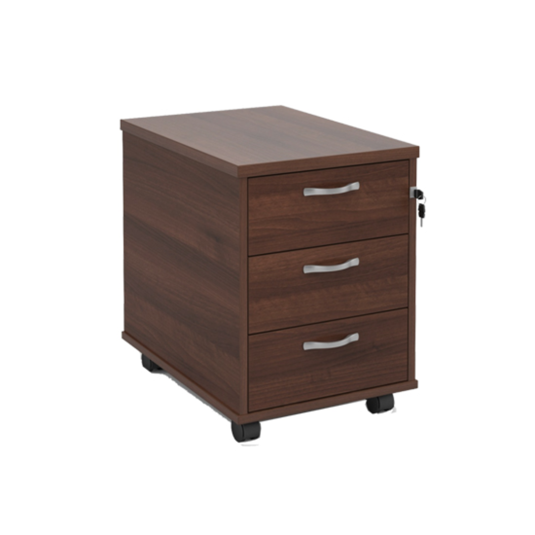 Pedestal Lateral Filing Cabinet MP 3 WNT Wooden Office Storage Drawer with Locking System