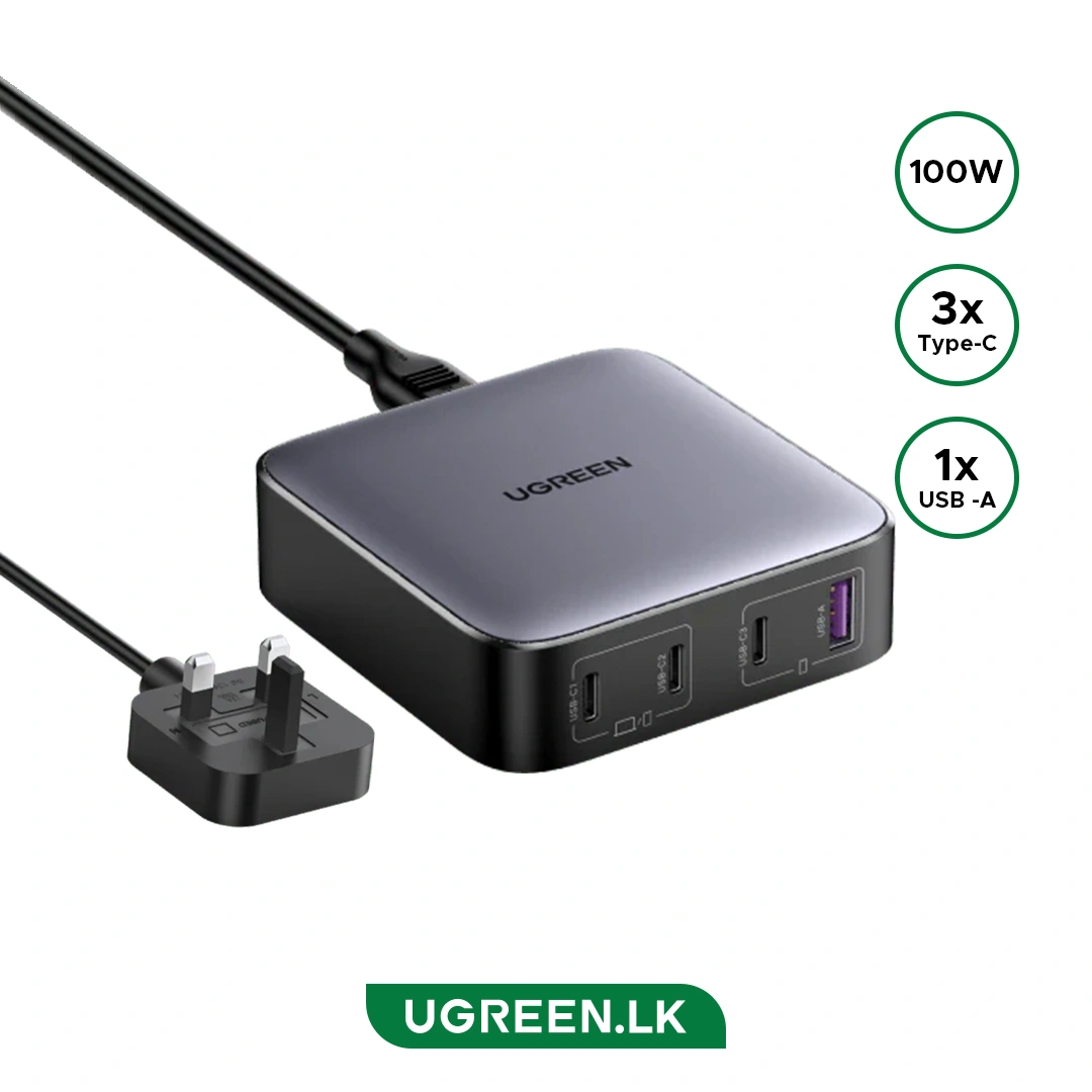 UGREEN 100W Nexode Desktop Fast USB Charging Station CD328 90929 with 1 Year Warranty Support